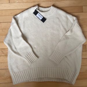 Alpaca Cocoon Crewneck Ivory